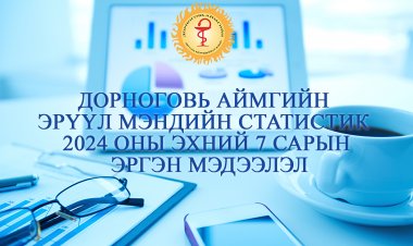 ДОРНОГОВЬ АЙМГИЙН ЭРҮҮЛ МЭНДИЙН 2024 ОНЫ ЭХНИЙ 07 САРЫН МЭДЭЭЛЭЛ